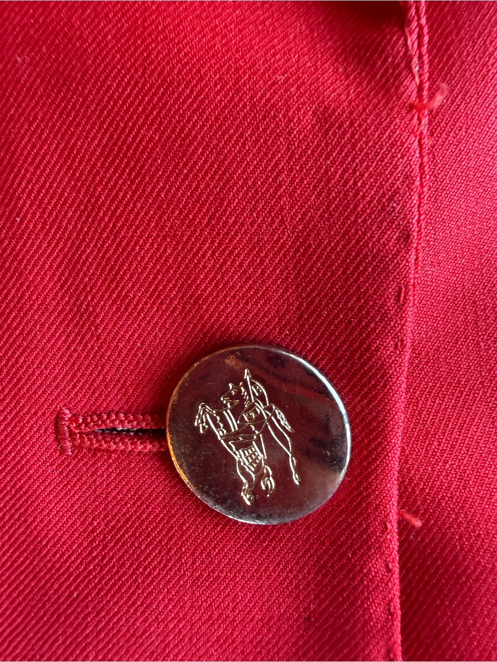 Vintage Burberrys’ Red Double-Breasted Women's Blazer Jacket - Picture 4 of 12